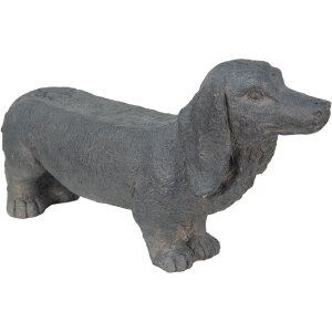 Clayre & Eef 5MG0019 Perro Gris 74x19x39 cm