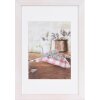 Henzo marco de madera Jardin 20x30 cm blanco con passe-partout 13x18 cm