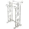 Clayre & Eef 5Y1012 Toallero blanco, gris 48x36x89 cm