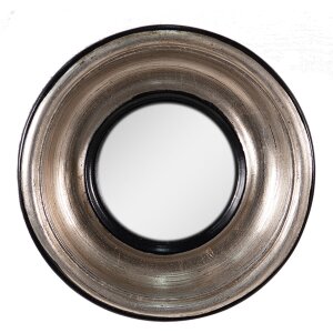 Clayre & Eef 62S235 Espejo de Pared Negro Ø 18 cm