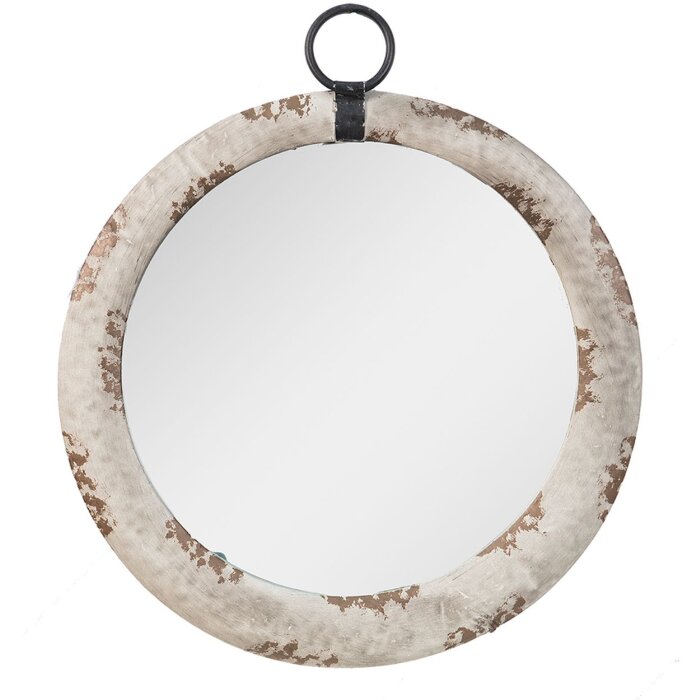Clayre & Eef 62S238 Espejo de pared Marrón Ø 40x5 cm