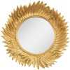 Clayre & Eef 62S256 Espejo de pared dorado Ø 25x3 cm