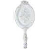 Clayre & Eef 62S263 Espejo de mano Blanco 10x1x25 cm