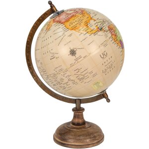 Clayre & Eef 64917 Globo Deco Beige ,Marrón...