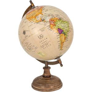 Clayre & Eef 64917 Globo Deco Beige ,Marrón...