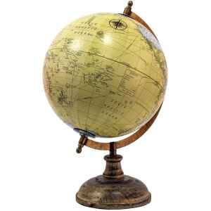 Clayre & Eef 64921 Globo decorativo amarillo, naranja, verde 22x22x37 cm