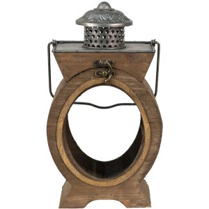 Clayre & Eef 64954 Farol Marrón 29x5x34 cm