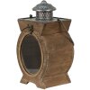 Clayre & Eef 64954 Farol Marrón 29x5x34 cm