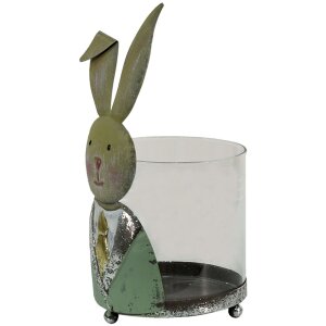 Clayre & Eef 64995 Farol Conejo Verde, Blanco, Rosa...