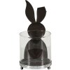 Clayre & Eef 64995 Farol Conejo Verde, Blanco, Rosa 11x10x22 cm