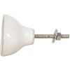 Clayre & Eef 65047 Pomo puerta blanco 4x4x7 cm
