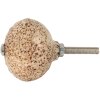 Clayre & Eef 65056 Pomo puerta marrón, beige Ø 4x4 cm