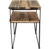 Clayre & Eef 65093 Mesa auxiliar marrón 46x36x47 cm