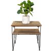 Clayre & Eef 65093 Mesa auxiliar marrón 46x36x47 cm