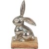 Clayre & Eef 6AL0056M Conejo Deco Color Plata 11x10x20 cm