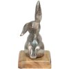 Clayre & Eef 6AL0056M Conejo Deco Color Plata 11x10x20 cm