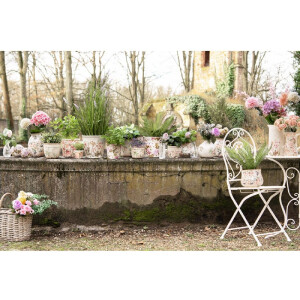 Clayre & Eef 6CE1409L Maceta de interior rosa Ø 16x16 cm