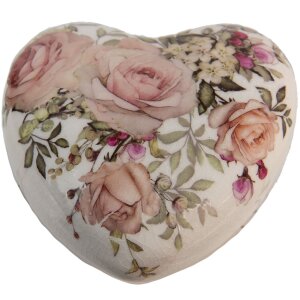 Clayre & Eef 6CE1414 Deco Corazón Rosa 11x11x4 cm