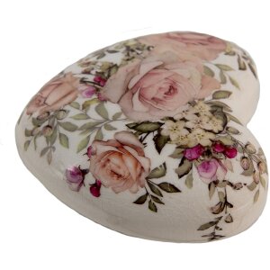 Clayre & Eef 6CE1414 Deco Corazón Rosa 11x11x4 cm
