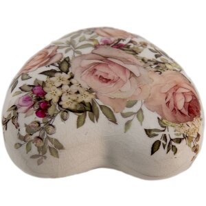 Clayre & Eef 6CE1414 Deco Corazón Rosa 11x11x4 cm