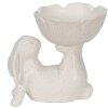 Clayre & Eef 6CE1429 Deco Conejo Blanco 15x11x14 cm