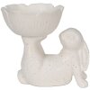 Clayre & Eef 6CE1429 Deco Conejo Blanco 15x11x14 cm