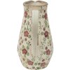 Clayre & Eef 6CE1442M Jarra Decorativa Rosa, Beige 20x14x25 cm
