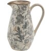 Clayre & Eef 6CE1444M Jarra Decorativa Gris, Beige 20x14x25 cm