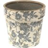 Clayre & Eef 6CE1448M Maceta de interior Gris, Beige Ø 16x15 cm