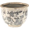 Clayre & Eef 6CE1450S Maceta de interior Gris, Beige Ø 16x12 cm