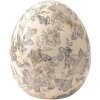 Clayre & Eef 6CE1451L Huevo Deco Gris, Beige Ø 14x16 cm