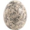 Clayre & Eef 6CE1451M Huevo decorativo Gris, Beige Ø 11x14 cm