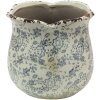 Clayre & Eef 6CE1455L Maceta de interior Gris, Beige Ø 17x16 cm