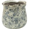 Clayre & Eef 6CE1455M Maceta de interior gris, beige Ø 15x14 cm