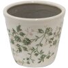Clayre & Eef 6CE1457S Maceta de interior Verde, Marrón, Beige Ø 12x10 cm