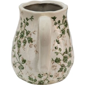 Clayre & Eef 6CE1458M Jarra decorativa Verde, Marrón, Beige 16x13x15 cm
