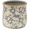 Clayre & Eef 6CE1459M Maceta de interior Gris, Beige Ø 14x14 cm