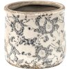 Clayre & Eef 6CE1459S Maceta de interior Gris, Beige Ø 12x12 cm