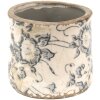Clayre & Eef 6CE1459XS Maceta de interior Gris, Beige Ø 8x7 cm