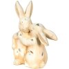 Clayre & Eef 6CE1485 Conejo decorativo Blanco, Gris 20x10x25 cm