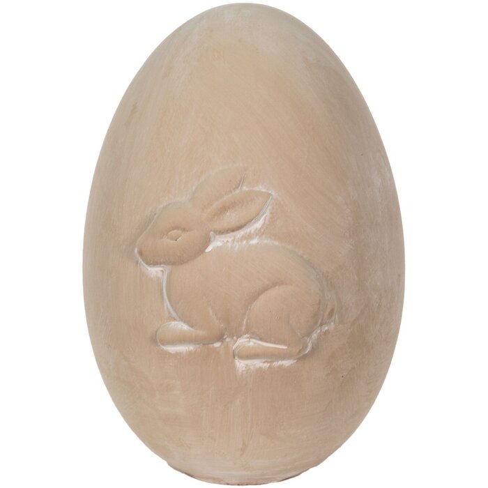 Clayre & Eef 6CE1486 Huevo Deco Beige ,Marrón 18x17x25 cm