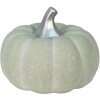 Clayre & Eef 6CE1487 Deco Calabaza Verde, Blanco Ø 23x18 cm