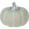 Clayre & Eef 6CE1487 Deco Calabaza Verde, Blanco Ø 23x18 cm