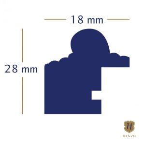 Marco de madera Verona 21x30 cm marrón oscuro