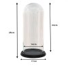 Clayre & Eef 6GL3472 Campana de vidrio transparente Ø 17x28 cm