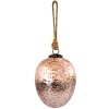 Clayre & Eef 6GL3526M Bola de Navidad Rosa Ø 7x12 cm