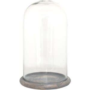 Clayre & Eef 6GL3536 Campana de vidrio transparente...