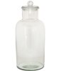 Clayre & Eef 6GL3541 Lata con Tapa Transparente Ø 15x35 cm