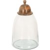 Clayre & Eef 6GL3547 Lata con Tapa Transparente Ø 23x38 cm