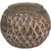 Clayre & Eef 6GL3904 Portavelas Color Plata Ø 17x17 cm